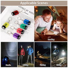 Carica l'immagine nel visualizzatore di Gallery, LURICO 30 Pezzi Mini Torcia LED Portachiavi, 4cm Piccola Torcia LED Mini Lampada a Mano per Bambini Colorato Torcia Gioc