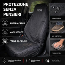 Carica l'immagine nel visualizzatore di Gallery, Coprisedili auto – 2 pezzi impermeabili anteriori universali 132x54 cm