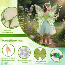 Carica l'immagine nel visualizzatore di Gallery, BUCOMTU Ali da Fata per Adulti e Bambini con Orecchie da Elfo Cerchietto da Fata e Bacchette di Fata a Stella per Feste 