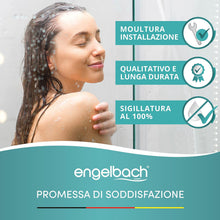 Carica l'immagine nel visualizzatore di Gallery, Engelbach® Guarnizione Doccia Sottoporta - Per porte in vetro 5-8 mm - Profilo in gomma extra spesso - Impermeabile e fa