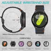 Carica l'immagine nel visualizzatore di Gallery, Galaxy Watch - Cinturino in silicone da 20 mm, per Samsung Watch 7, 40 mm, 44 mm, 5 Pro, 45 mm, 6 40 mm, 44 mm, 6 Classi