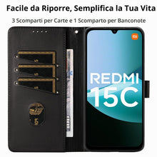 Carica l'immagine nel visualizzatore di Gallery, Cover per Xiaomi Redmi 15C / Poco C85 con Vetro Temperato, Nero