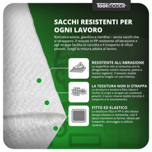 Carica l'immagine nel visualizzatore di Gallery, ToolSpace 50x Sacchi in Rafia Polipropilene 50×85 cm Sacchi Resistenti per Carico Pesante 25 kg Edilizia Cantiere Smalti