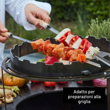 Carica l'immagine nel visualizzatore di Gallery, Barbecook Spiedini da barbecue riutilizzabili, set di 3 XL spiedini, accessori per barbecue in acciaio inox e legno, 65c