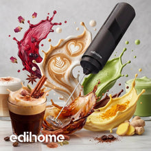 Carica l'immagine nel visualizzatore di Gallery, edihome, Montalatte Elettrico per Cappuccino, Frullino Montalatte Portatile, Schiuma Latte Elettrico per Latte e Caffè, 