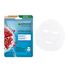 Carica l'immagine nel visualizzatore di Gallery, Garnier Hydra Bomb Maschera In Tessuto Super Idratante al Melograno, 28 gr