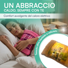 Carica l'immagine nel visualizzatore di Gallery, TEMPO DI SALDI Borsa Acqua Calda Elettrica 27x20 cm con rivestimento Peluche Ricaricabile in 10 Minuti, Scaldamani Elett