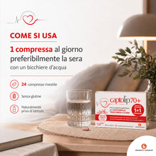 Carica l'immagine nel visualizzatore di Gallery, CHEMIST’S RESEARCH CAPTOLIP 70+ (1+1 Omaggio) | Mantiene Livelli Normali di Colesterolo e Trigliceridi, Supporta Funzion