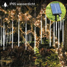 Carica l'immagine nel visualizzatore di Gallery, Solari Luci Della Pioggia di Meteore, 11.8 Inch 10 Tubi Impermeabili Catena Luminosa Luci LED Fairy String Lights per Gi
