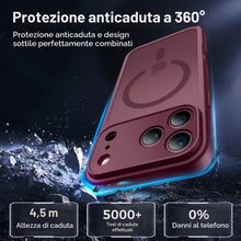 Carica l'immagine nel visualizzatore di Gallery, Qasyfanc Cover per iPhone 18 Pro Max, 2 Pellicola Privacy, Borgogna