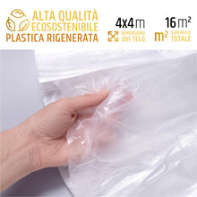 Carica l'immagine nel visualizzatore di Gallery, PENNELLIFICIO 2000 Telo Copritutto in Plastica, 4x4 Metri, 16 MQ