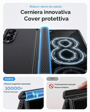 Carica l'immagine nel visualizzatore di Gallery, Cover per Samsung Galaxy Z Fold 8 con Supporto, 2026, Nero