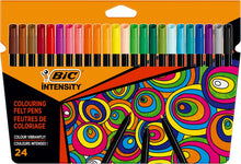 Carica l'immagine nel visualizzatore di Gallery, BIC Intensity Up, Set Disegno &amp; Scrittura a Colori, Pennarelli Punta Media (0,8mm) per Libri da Colorare, Disegno e Appunti, Set da 24 Unità, Cancelleria Scuola