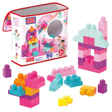 Carica l'immagine nel visualizzatore di Gallery, MEGA BLOKS Sacca Eco 60 Blocchi First Builders™ Rosa
