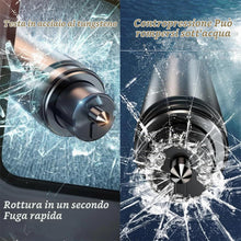 Carica l'immagine nel visualizzatore di Gallery, 3 Pezzi Martello Sicurezza Auto, Strumento Fuga 2 in 1