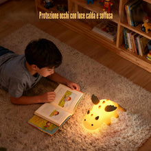 Carica l'immagine nel visualizzatore di Gallery, Euakee Luce Notturna a Forma di Drago, Lampada Notturna Bambini, 7 Colori, Tocco Portatile 1200mAh Batteria Lampada&amp;Timi
