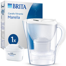 Carica l'immagine nel visualizzatore di Gallery, BRITA caraffa filtrante MAXTRA Marella, 1x filtro acqua Pure Performance
