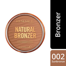 Carica l'immagine nel visualizzatore di Gallery, Rimmel London, Nuova Natural Bronzer, Terra Compatta Effetto Naturalmente Abbronzato, 002 Sunbronze
