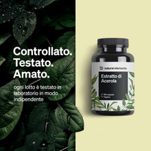 Carica l'immagine nel visualizzatore di Gallery, Estratto di Acerola con Vitamina C – PRODOTTO DELL'ANNO 2026 – 180 Capsule per 6 Mesi – 165 mg di Vitamina C da Estratto