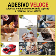 Carica l'immagine nel visualizzatore di Gallery, Wolfix Colla Cianoacrilica con Attivatore - 50g+200ml – Super Attack Professionale per Plastica, Legno, Metallo – Colla 
