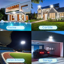 Carica l'immagine nel visualizzatore di Gallery, Faro LED Esterno 300W, 1M Cavo Bianco Freddo 6500K,IP66 Impermeabile Farettdao LED Esterno, 30000LM Faretti LED Esterno,