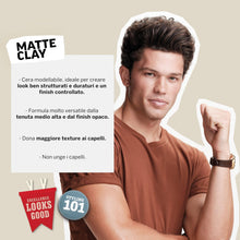 Carica l'immagine nel visualizzatore di Gallery, American Crew Matte Clay, Cera Capelli Uomo, Tenuta Medio/Alta &amp; Finish Opaco, Dona Texture e Controllo, 85g