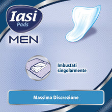 Carica l'immagine nel visualizzatore di Gallery, IASI MEN Super, Livello di Protezione 3, Scudi Assorbenti per perdite urinarie maschili lievi e moderate, 10 Unità