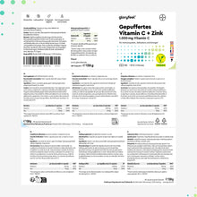 Carica l'immagine nel visualizzatore di Gallery, Vitamina C, 180 Capsule, 500 mg + Zinco 10 mg, Qualità Testata Premium, Scorta 6 mesi, Integratore Difese Immunitarie, V