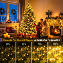 Carica l'immagine nel visualizzatore di Gallery, Luci Albero di Natale Esterno Bianco Caldo, 30M 230 LED Catena Luminosa