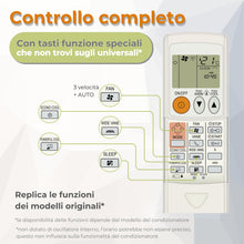 Carica l'immagine nel visualizzatore di Gallery, Wellclima WEC-MI1 Telecomando Universale per Condizionatori Mitsubishi, Pronto all'Uso in Secondi, Compatibile con Pompa