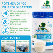 Carica l'immagine nel visualizzatore di Gallery, Mr. Bacteria No.1 Attivatore bio-Enzimatico per Fosse Settiche e Biologiche, Attivatore Trattamento e Pulizia Batteri pe