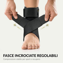 Carica l'immagine nel visualizzatore di Gallery, BraceUP Cavigliera Stabilizzante con Stecche Rimovibili, Nera