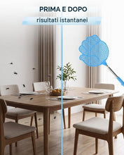 Carica l'immagine nel visualizzatore di Gallery, Set da 3 Scacciamosche Telescopici Stabili 28–65 cm, Design a Forma di Mano, Manico in Acciaio Inossidabile, Lunghezza R