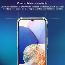 Carica l'immagine nel visualizzatore di Gallery, Vetro Temperato per Samsung Galaxy A14 / A14 5G [2 Pezzi] Vetrino Protettivo Pellicola Protezione Schermo