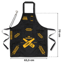 Carica l'immagine nel visualizzatore di Gallery, Froster Grembiule Uomo in Cucina, Grembiule Barbecue Uomo Tasche per Birra