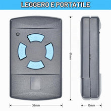 Carica l'immagine nel visualizzatore di Gallery, Apriporta del garage, telecomando compatibile con trasmettitore manuale, trasmettitore compatibile con 868,3 MHz, Hörman