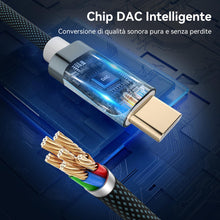 Carica l'immagine nel visualizzatore di Gallery, YISH Adattatore USB C Jack 3.5mm：Adattatore Cuffie USB Type C a Jack 3.5mm