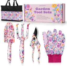 Carica l'immagine nel visualizzatore di Gallery, Velway Set di Attrezzi da Giardinaggio 5 Pezzi in Acciaio con Borsa