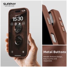 Carica l'immagine nel visualizzatore di Gallery, SURPHY Cover Magnetica per iPhone 17 Pro 6,3 Pollici,Custodia in Pelle PU per iPhone 17 Pro,Sottile Cover Antiurto con P