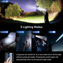 Carica l'immagine nel visualizzatore di Gallery, Blukar Torcia LED Ricaricabile, Torcia Potente Zoomabile