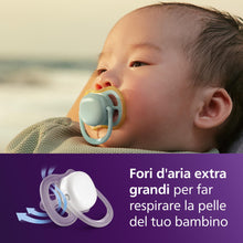 Carica l'immagine nel visualizzatore di Gallery, Philips Avent Ultra Start Ciuccio - Design ortodontico, per neonati 0-6 mesi, tettarella simmetrica in morbido silicone,