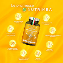 Carica l'immagine nel visualizzatore di Gallery, Acido Ialuronico 100% Puro | 60 Capsule | Nutrimea