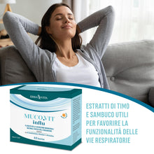 Carica l'immagine nel visualizzatore di Gallery, ERBA VITA Muco.vit Influ integratore alimentare in pratiche bustine solubili a base di N-Acetilcisteina e Bromelina da A