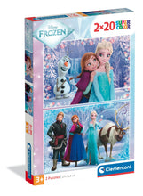 Carica l'immagine nel visualizzatore di Gallery, Clementoni - Puzzle per Bambini 2x20 Pezzi Supercolor, per Bambini 3+ Anni, Illustrazione con Personaggi Frozen 2, Idea 