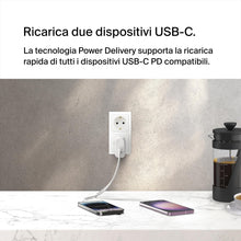 Carica l'immagine nel visualizzatore di Gallery, Belkin BoostCharge Doppio caricabatteria USB-C con PPS da 60 W per iPhone 16, 15, 14, iPad, Samsung Galaxy e Google Pixe