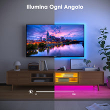 Carica l'immagine nel visualizzatore di Gallery, HOVVIDA Striscia LED, 1x5m, Luci LED, RGB LED, 30 LED/Metro