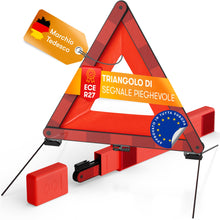 Carica l'immagine nel visualizzatore di Gallery, PURAHELP Triangolo di Avvertimento per Auto Pieghevole [Norma ECE R27]