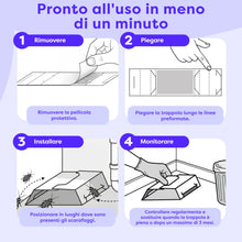 Carica l'immagine nel visualizzatore di Gallery, Wolkenfeld 12 Trappole Scarafaggi e Blatte da Interno – Esca Naturale Adesiva per Disinfestazione Casa – Alternativa a G