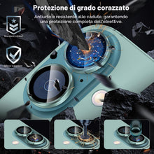 Carica l'immagine nel visualizzatore di Gallery, CloudVally per iPhone 16 e iPhone 16Plus Pellicola Fotocamera, [1 Seconda Installazione] Protettive In Vetro Temperato, 