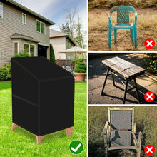 Carica l'immagine nel visualizzatore di Gallery, Coprisedia da giardino, 2 pezzi, tessuto Oxford 210D, copertura protettiva per sedie da giardino, impermeabile, resisten